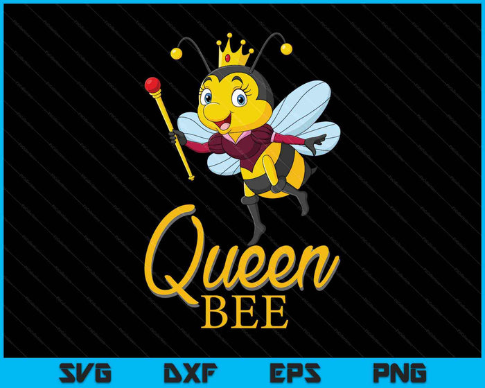 Queen Bee Crown Girls Honey Bee Hive Beekeeping SVG PNG Cutting Printable Files