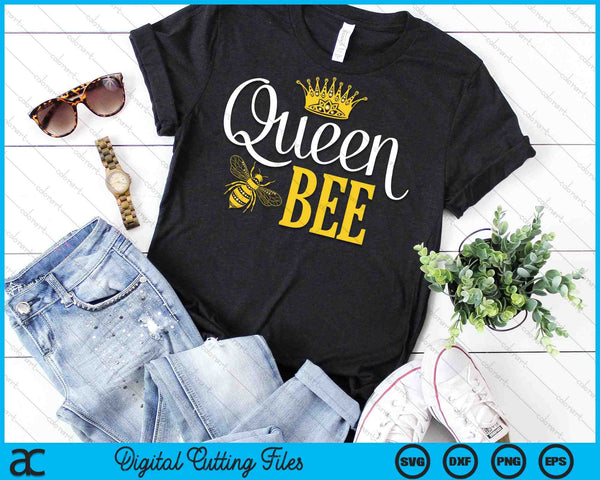 Queen Bee Halloween kostuum voor Bee Keeper SVG PNG digitale snijbestanden