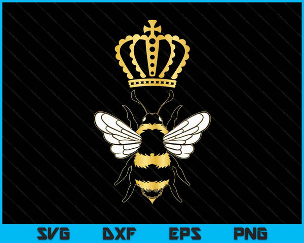 Queen Bee Vintage SVG PNG cortando archivos imprimibles