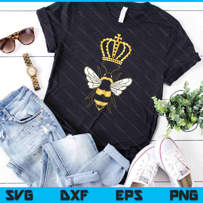 Queen Bee Vintage SVG PNG Cutting Printable Files