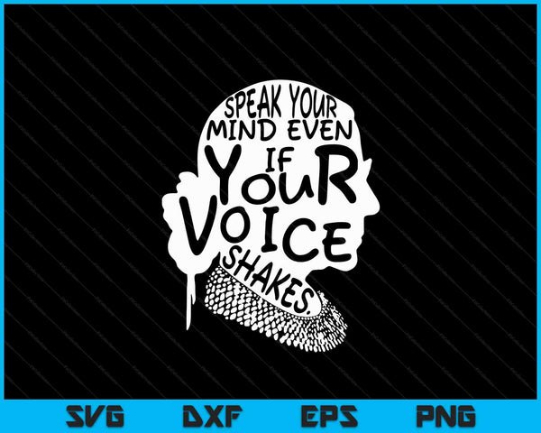 RBG ruth bader ginsburg feminist political SVG cut file