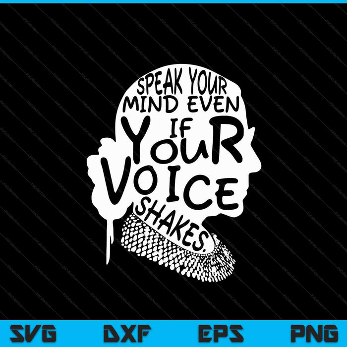 RBG ruth bader ginsburg feminist political SVG cut file