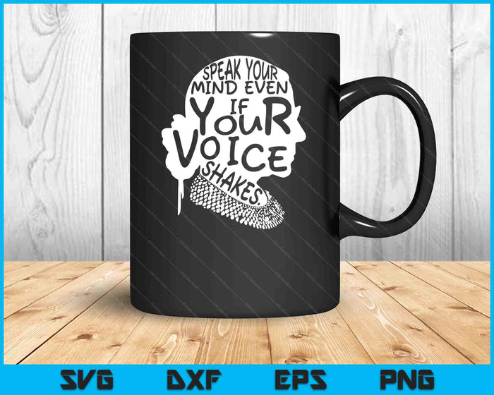 RBG Ruth Bader Ginsburg Feminist Political Gift SVG PNG Digital Printable Files