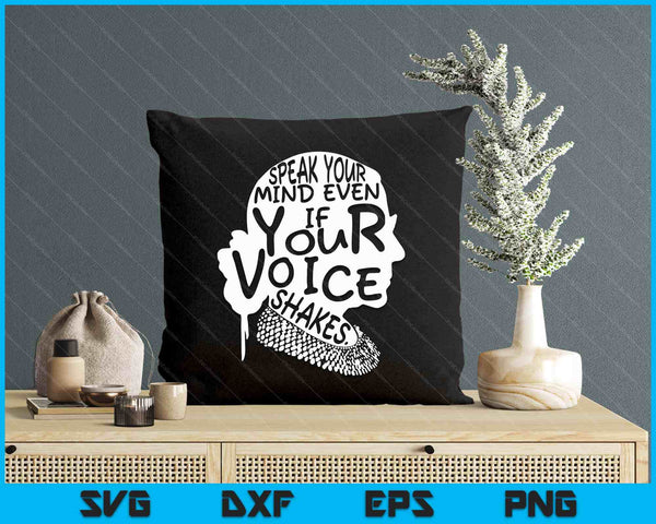 RBG Ruth Bader Ginsburg Feminist Political Gift SVG PNG Digital Printable Files