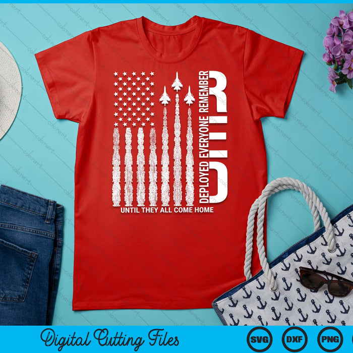 RED Friday Remember Everyone Deployed Military American SVG PNG Digital Printable Files