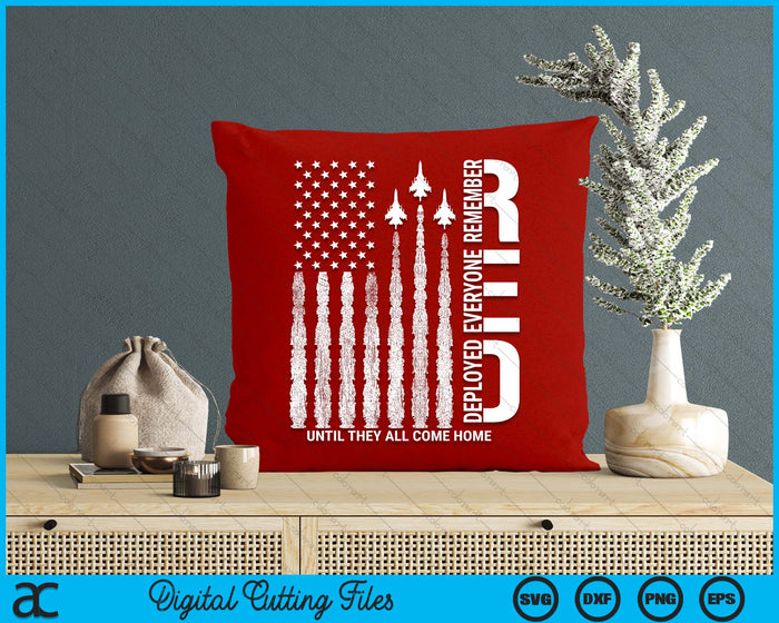 RED Friday Remember Everyone Deployed Military American SVG PNG Digital Printable Files