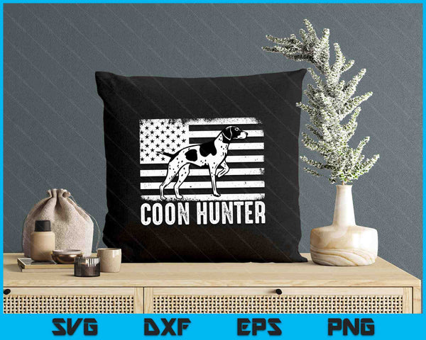 Raccoon Hunting Coon Hunting Coonhound Hunter SVG PNG Digital Printable Files