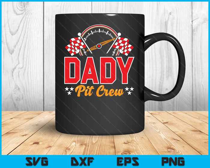 Race Car Birthday Party Matching Family Dady Pit Crew SVG PNG Digital Printable Files