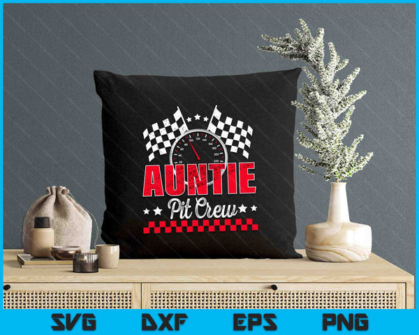 Race Car Birthday Party Racing Family Auntie Pit Crew SVG PNG Digital Printable Files