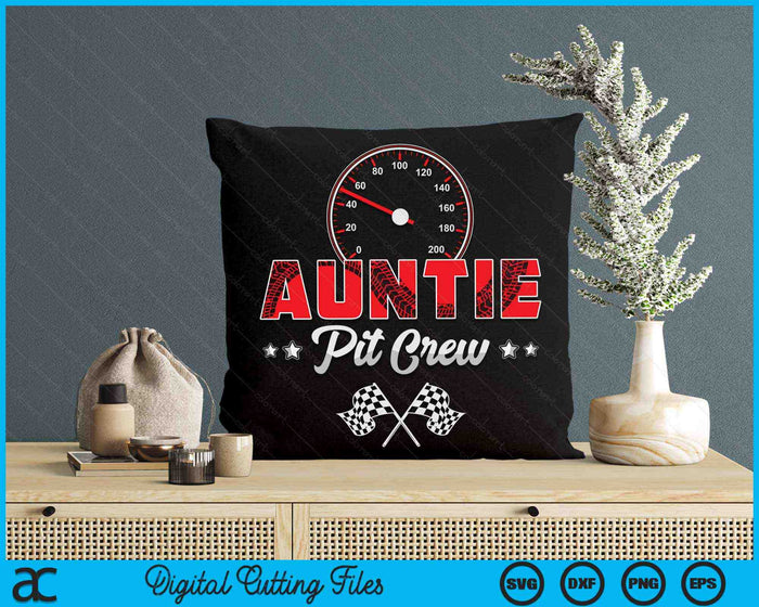 Race auto verjaardagsfeestje Racing familie tante Pit Crew SVG PNG digitale afdrukbare bestanden