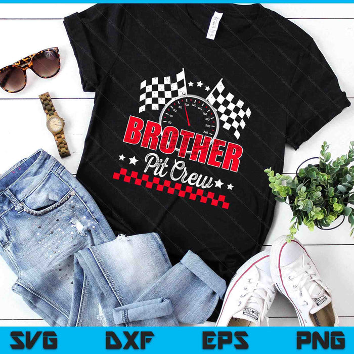 Race Car Birthday Party Racing Family Brother Pit Crew SVG PNG Digital Printable Files
