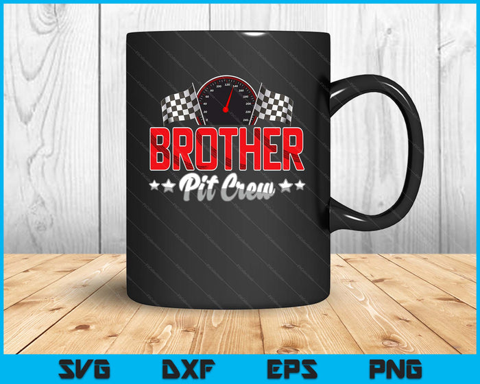 Race Car Birthday Party Racing Family Brother Pit Crew SVG PNG Digital Printable Files