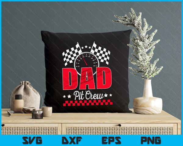 Race Car Birthday Party Racing Family Dad Pit Crew SVG PNG Digital Printable Files