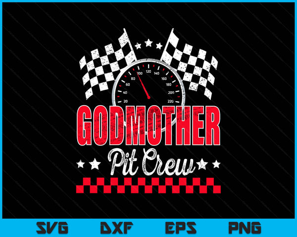 Race car birthday party racing family godmother pit crew SVG cut file