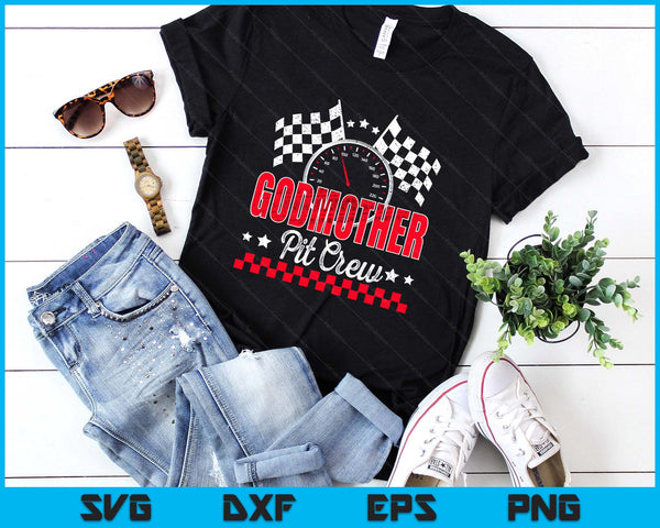 Race Car Birthday Party Racing Family Godmother Pit Crew SVG PNG Digital Printable Files