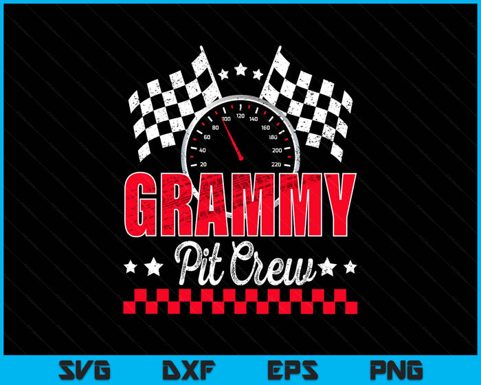 Race Car Birthday Party Racing Family Grammy Pit Crew SVG PNG Digital Printable Files