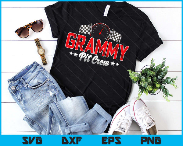Race Car Birthday Party Racing Family Grammy Pit Crew SVG PNG Digital Printable Files