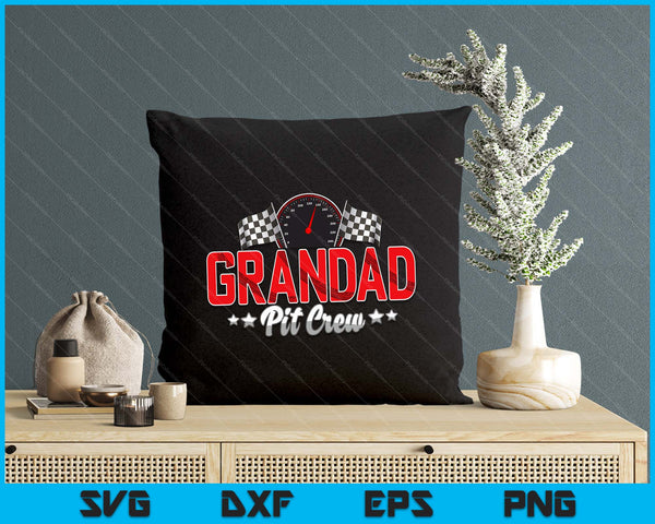 Race Car Birthday Party Racing Family Grandad Pit Crew SVG PNG Digital Printable Files