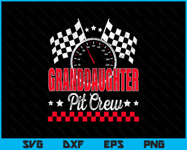 Race car birthday party racing family granddaughter pit crew SVG cut file