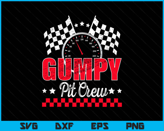 Race Car Birthday Party Racing Family Gumpy Pit Crew SVG PNG Digital Printable Files
