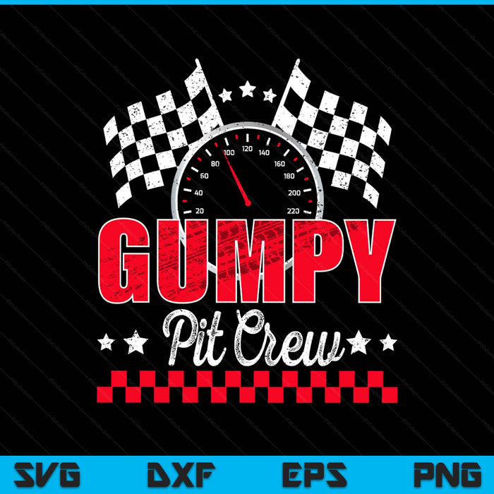 Race Car Birthday Party Racing Family Gumpy Pit Crew SVG PNG Digital Printable Files