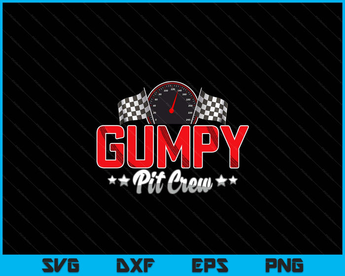 Race Car Birthday Party Racing Family Gumpy Pit Crew SVG PNG Digital Printable Files