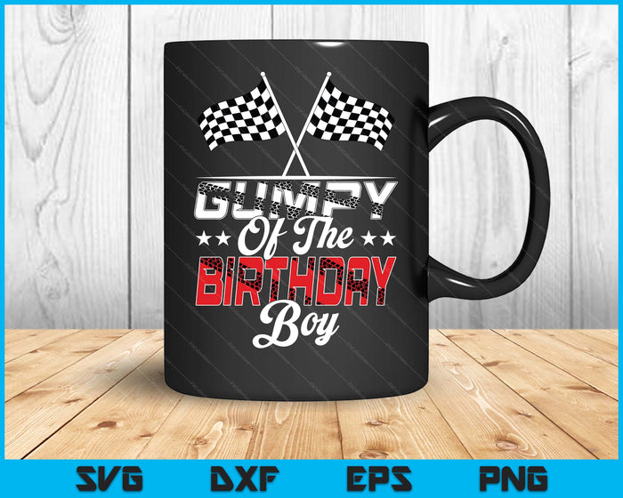 Race Car Gumpy Of The Birthday Boy Racing Family Pit Crew SVG PNG Digital Printable Files