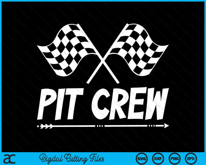 Race Track Pit Crew Racing Mechanic Car Parties SVG PNG Digital Cutting Files