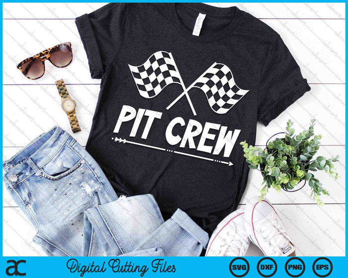 Race Track Pit Crew Racing Mechanic Car Parties SVG PNG Digital Cutting Files