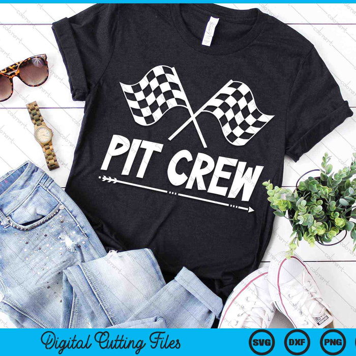 Race Track Pit Crew Racing Mechanic Car Parties SVG PNG Digital Cutting Files