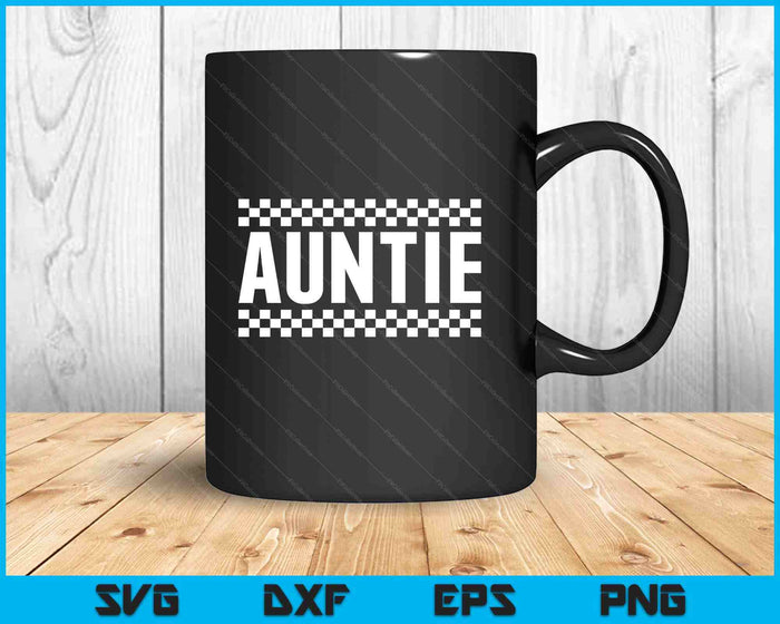 Racing Birthday Party Matching Family Race Car Pit Crew Auntie SVG PNG Digital Printable Files