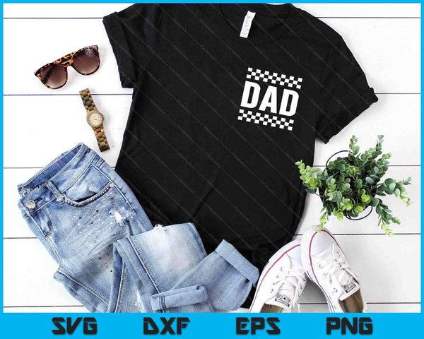 Racing Birthday Party Matching Family Race Car Pit Crew Dad SVG PNG Digital Printable Files - on a t-shirt