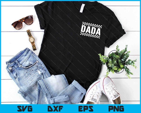 Racing Birthday Party Matching Family Race Car Pit Crew Dada SVG PNG Digital Printable Files - on a t-shirt
