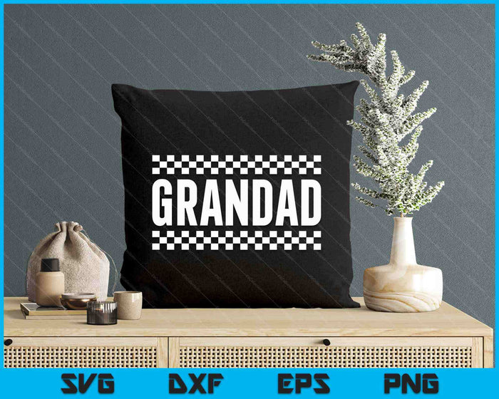 Racing Birthday Party Matching Family Race Car Pit Crew Grandad SVG PNG Digital Printable Files