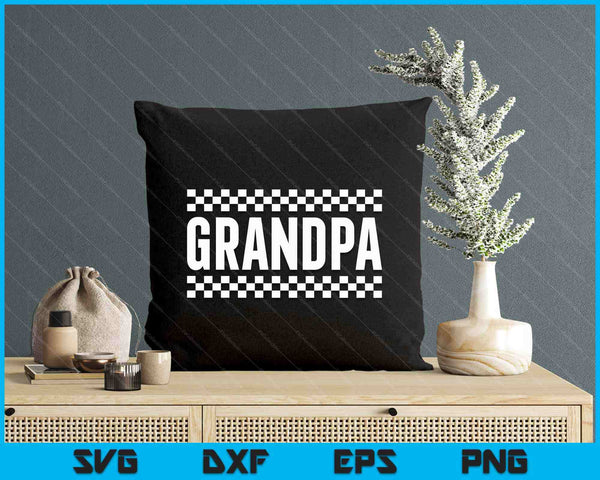 Racing Birthday Party Matching Family Race Car Pit Crew Grandpa SVG PNG Digital Printable Files