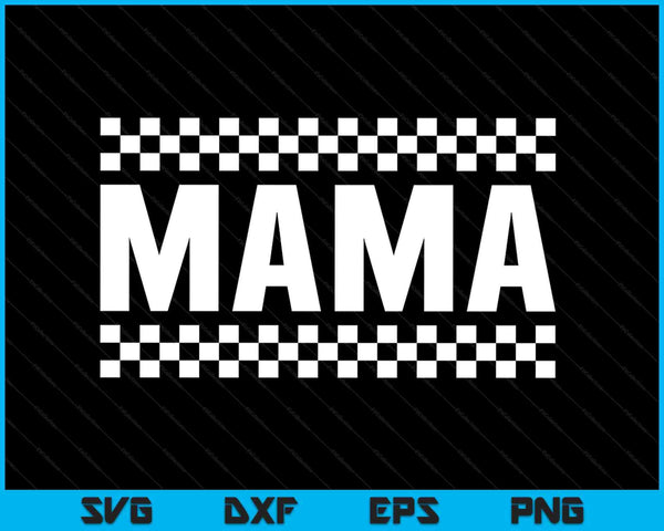 Racing birthday party matching family race car pit crew mama SVG cut file