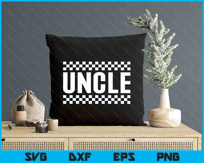 Racing Birthday Party Matching Family Race Car Pit Crew Uncle SVG PNG Digital Printable Files