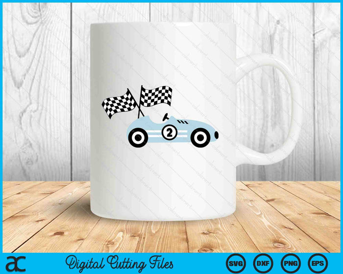 Racing Car Layered Birthday Topper Boy SVG PNG Digital Printable Files