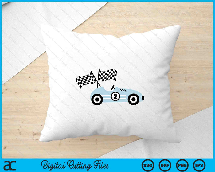 Racing Car Layered Birthday Topper Boy SVG PNG Digital Printable Files