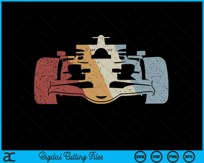 Racing Car Retro Style Vintage SVG PNG Digital Cutting Files