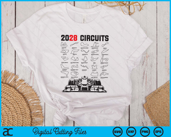 Racing Formula Circuit Track Car Fan Race Lover 2028 SVG PNG Digital Printable Files