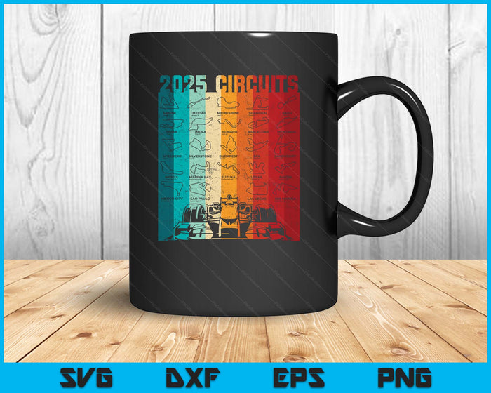 Racing Formula Track Circuit Car Fan Race Lover 2025 SVG PNG Digital Printable Files