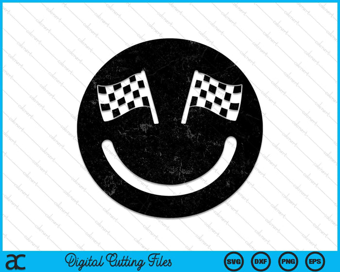 Racing smile for Race Car Parties SVG PNG Digital Cutting Files