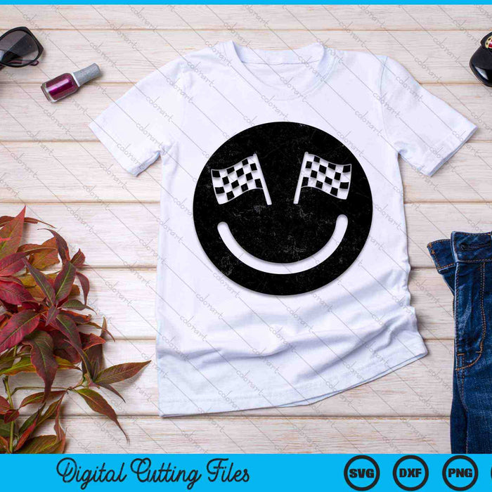 Racing smile for Race Car Parties SVG PNG Digital Cutting Files