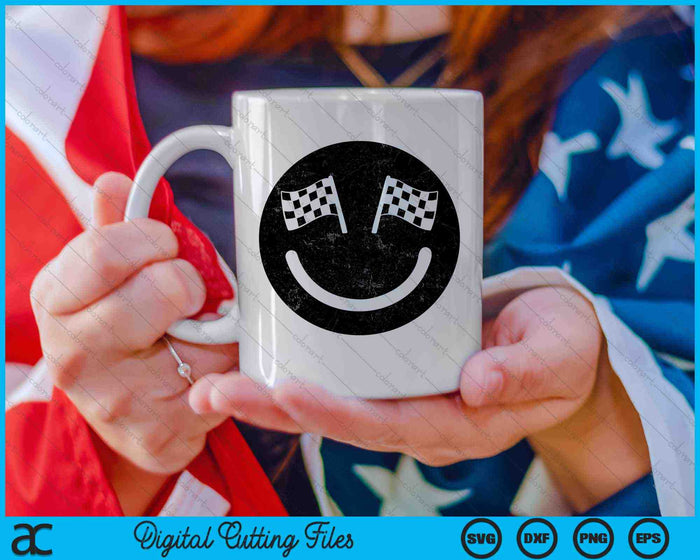 Racing smile for Race Car Parties SVG PNG Digital Cutting Files