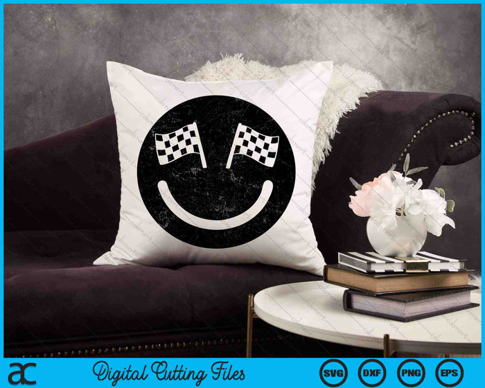 Racing smile for Race Car Parties SVG PNG Digital Cutting Files