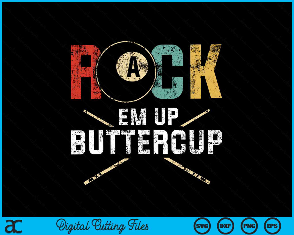 Rack Em Up Buttercup Stick 8 Ball Pool SVG Digital Cutting Files ...