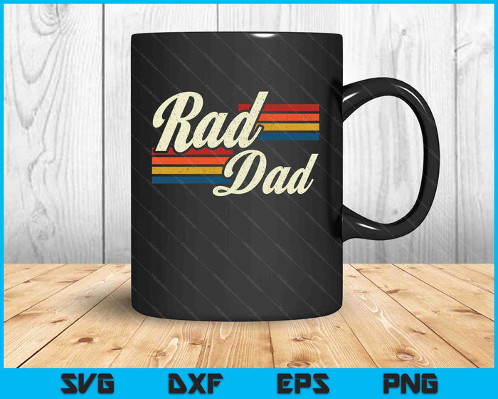 Rad papa retro vaders dag top SVG PNG digitale snijbestanden