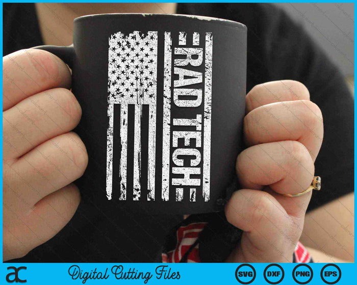 Rad Tech American Flag Radiology SVG PNG Digital Cutting Files