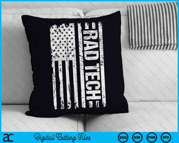 Rad Tech American Flag Radiology SVG PNG Digital Cutting Files